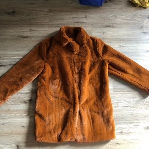 Calvin Klein faux fur jacket